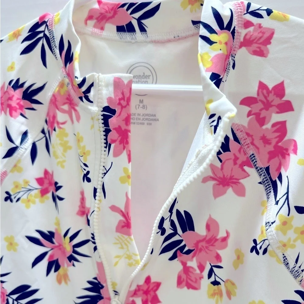 Floral Long Sleeve Swimsuit